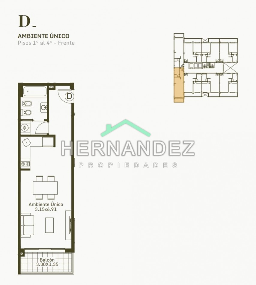 Venta Departamento Monoambiente en Pozo - Emprendimiento - Yatay 754 - Moron - Financia