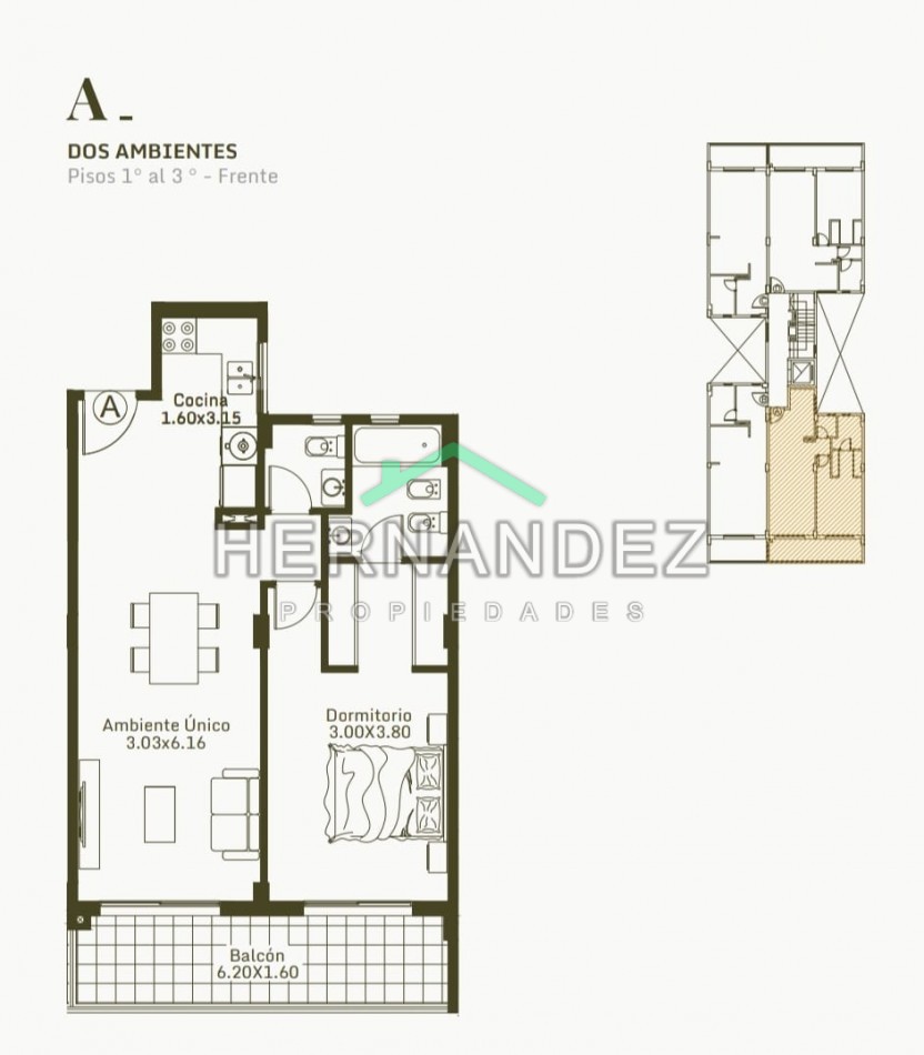 Venta Departamento 2 ambientes - Emprendimiento en Pozo - Moron Abel Costa 761 - Financia