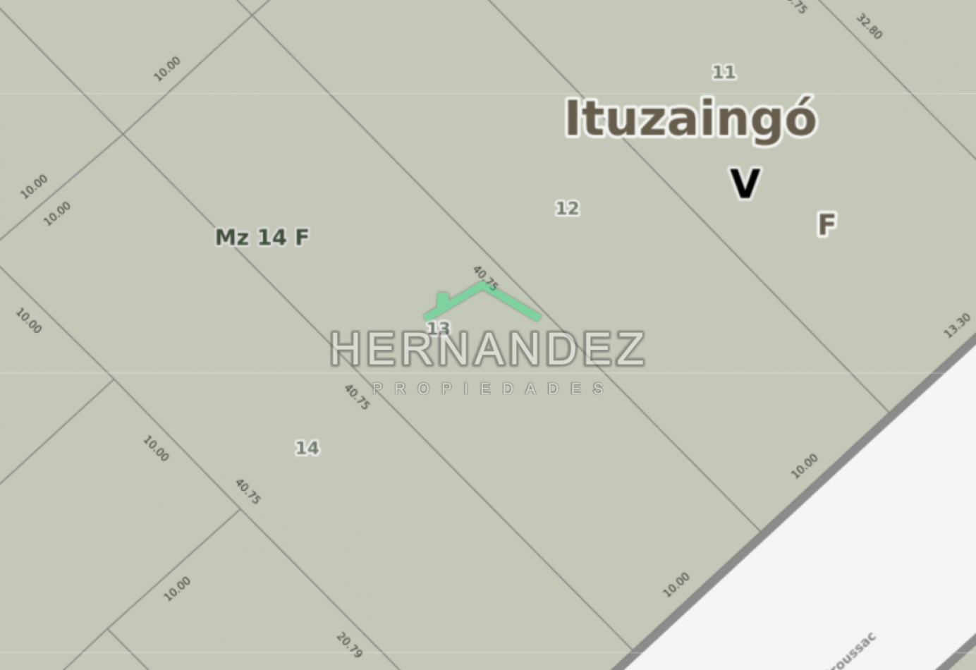 Venta Terreno 407m2 Ituzaingo Norte