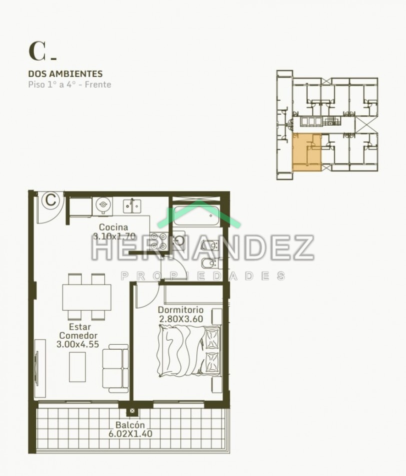 Venta Departamento 2 ambientes Emprendimiento - En Pozo - Moron Yatay 754 - Financia